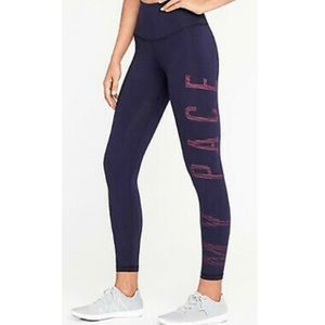 Old Navy Active “My Pace” Compression High Rise Active Legging Track Pant SZ M